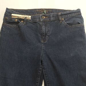 Lauren Jeans Co Premium Straight Medium Wash Denim Jeans Womens Size 10 Blue